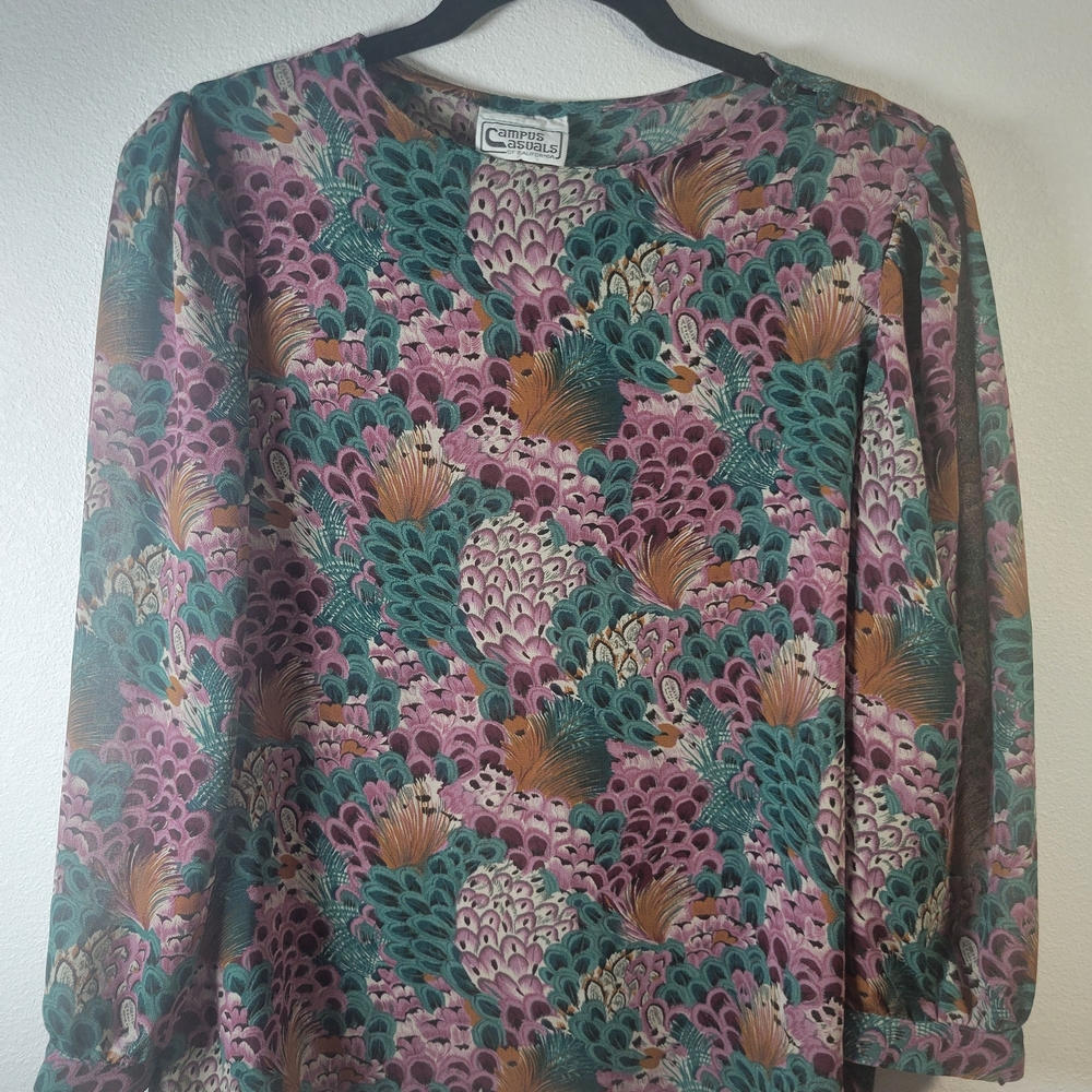 Colorful Patterned Blouse
